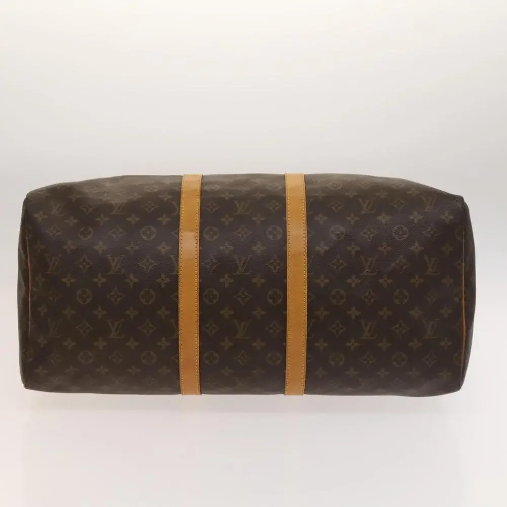 LOUIS VUITTON Monogram Keepall 55 Boston Bag M41424